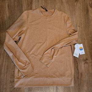 Vuori mens ponto performance crew long sleeve shirt, size large